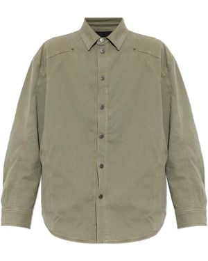 Off-White c/o Virgil Abloh Insulated Jacket With Embroidered Logo - Green