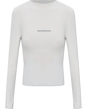 Alexander Wang Top With "Z" Logo - White