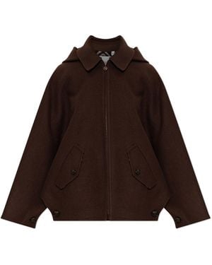 Burberry Wool Jacket "Vauxhall" - Brown