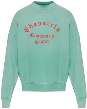 Willy Chavarria "Chavarria Community Center" Sweatshirt - Green