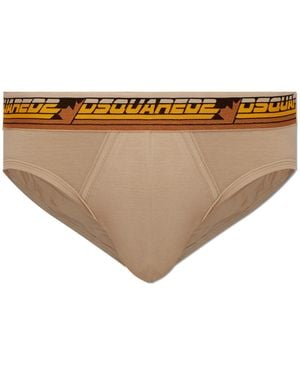 DSquared² Logo Briefs - Natural