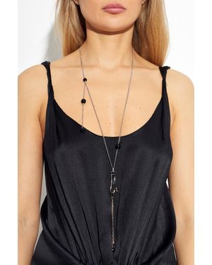 Lemaire Long Necklace With Pendants - Black