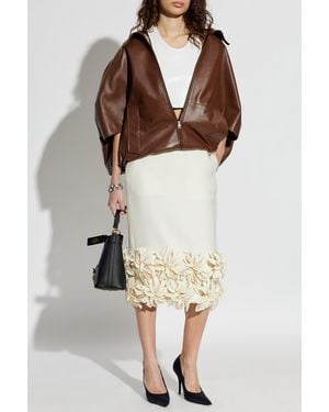 Balenciaga Wool Skirt - Brown
