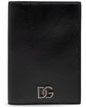 Dolce & Gabbana Leather Document Holder - Black
