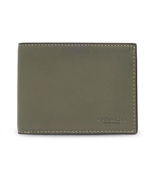 COACH Leather Wallet - Green