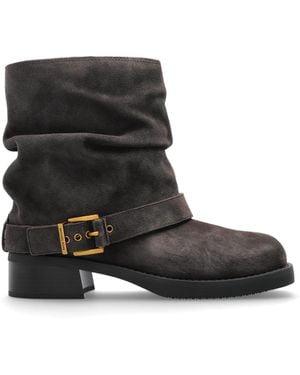 MICHAEL Michael Kors Suede Ankle Boots 'Colby' - Black