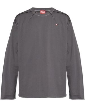 DIESEL T-Shirt 'T-Crahor-Boxt-Ls-T1' - Grey