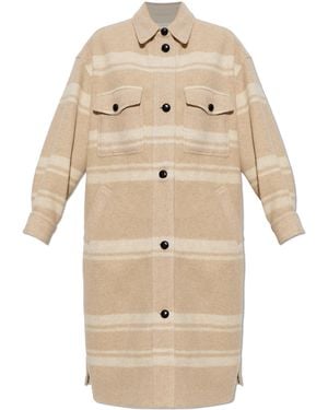 Isabel Marant "Djila" Coat - Natural