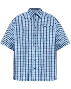Vetements Checked Pattern Shirt - Blue