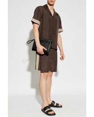 Ferragamo Silk Shorts - Brown