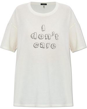 R13 T-Shirt With Print - White