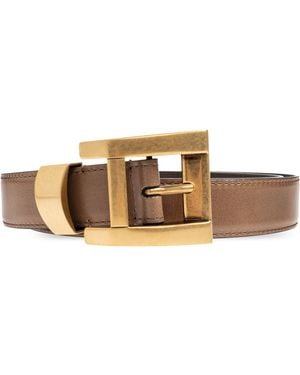 Versace Leather Belt - Brown
