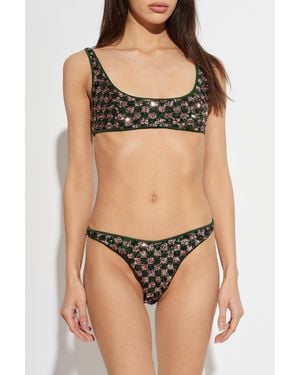 Oséree Two-Piece Swimsuit With Shimmering Sequins - Black