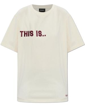 DSquared² T-Shirt With Print - White
