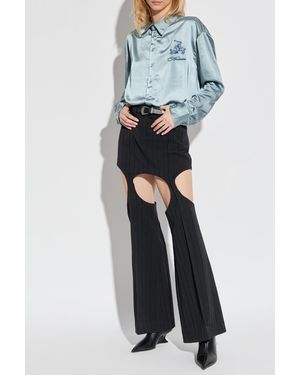 AVAVAV Shirt With Logo - Blue