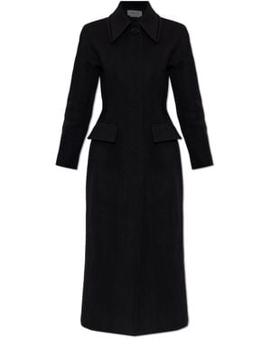 McQueen Coat With A Single Vent - Black