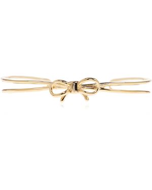 Ferragamo Bracelet With A Decorative Bow - Metallic