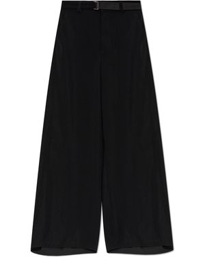 Sacai Trousers With Belt - Black