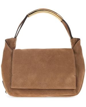 Moschino Suede Handbag - Brown
