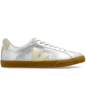 Veja Sports Shoes "Esplar Logo Suede" - White