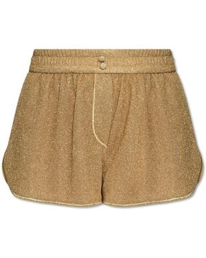Oséree Shorts With Lurex Thread - Natural