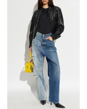 Vetements Vintage-Effect Jeans - Blue