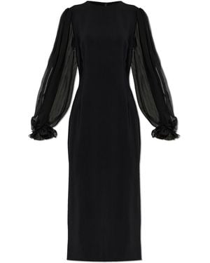 Dolce & Gabbana Dress With Puff Sleeves - Black