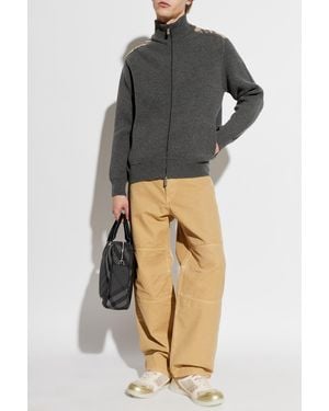 Burberry Wool Cardigan 'Jamie' - Gray