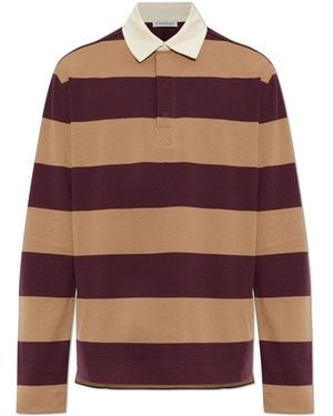 Moncler Long-Sleeve Polo - Red