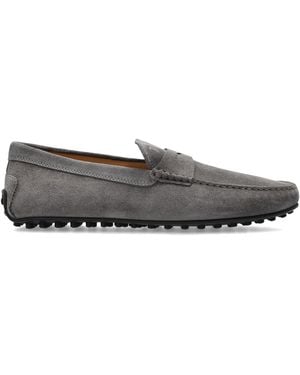Tod's Suede Loafers - Grey