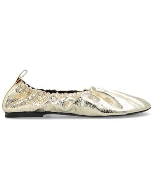 Jil Sander Leather Ballerinas - White