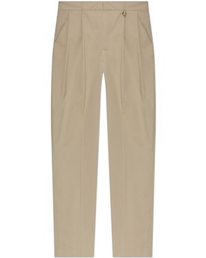 CASABLANCA Cotton Crease-Front Trousers - Natural