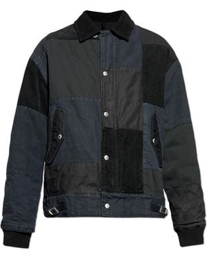 Comme des Garçons Jacket Made Of Combined Materials - Black
