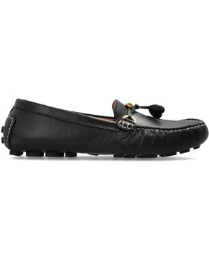 Versace Leather Loafers "Robin" - Black