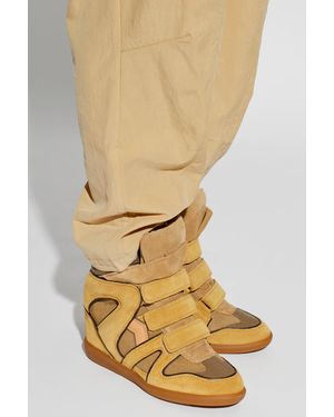 Isabel Marant "Bekett" Wedge Sneakers - Metallic
