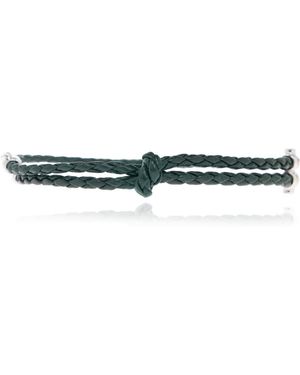 Bottega Veneta Leather Bracelet - Black