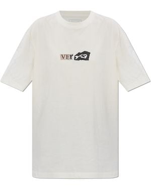 Y-3 T-Shirt With Logo Print - White