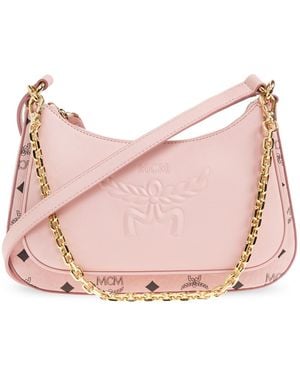 MCM Aren Duo Shoulder Bag, Hobo Type - Pink