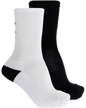 AllSaints Two-Pack Of 'Lucky Or Not' Socks - Black