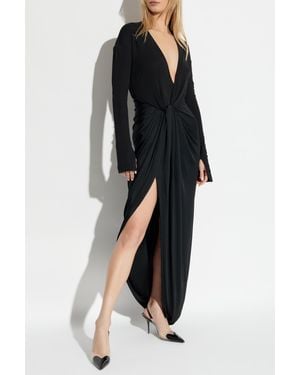 Victoria Beckham Long Sleeve Dress - Black
