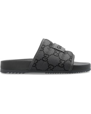 Gucci Gg Slides - Grey