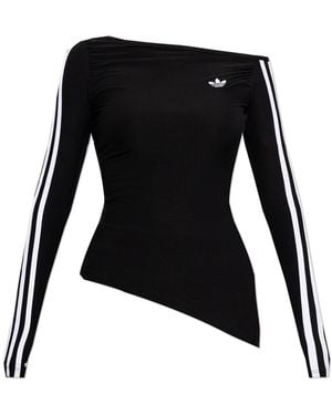 adidas Originals Asymmetrical Cut Top - Black