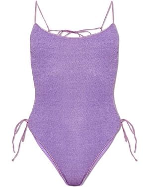 Oséree One-Piece Swimsuit With Lurex Thread - Purple
