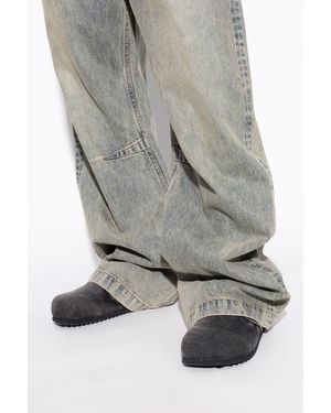 DIESEL Denim Slides D-Woodstock - Gray