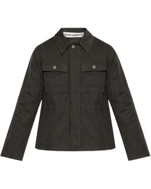 Our Legacy Jacket With Side Slits - Black