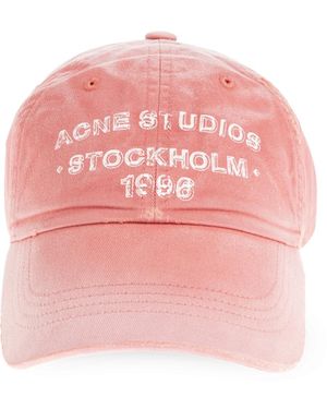 Acne Studios Baseball Cap - Pink