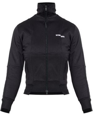 Vetements Sweatshirt With Stand-Up Collar - Blue