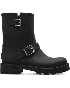 Jimmy Choo "Biker" Wellington Boots - Black