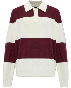 A.P.C. Wool Polo 'Luls' - Red