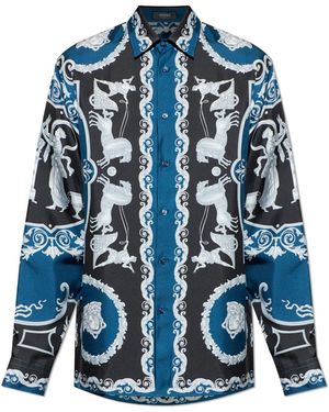 Versace Silk Shirt - Blue